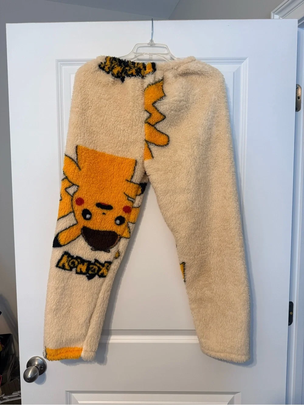 Pikachu Pajama Robe and Pants - Cream & Yellow Plush Robe